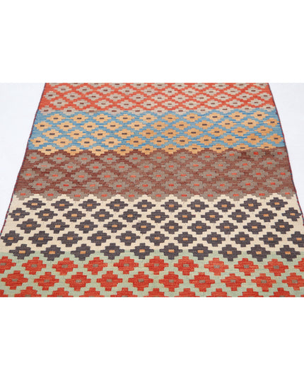 Maimana Kilim 3' 1" X 4' 8" Hand Knotted Wool Kilim 3' 1" X 4' 8" (94 X 142) / Multi / Wool