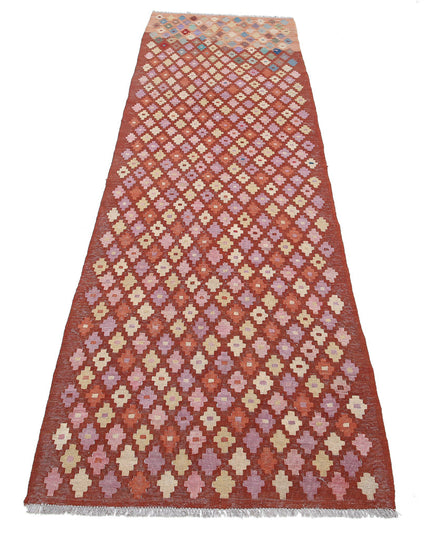 Maimana Kilim 2' 8" X 9' 9" Hand Knotted Wool Kilim 2' 8" X 9' 9" (81 X 297) / Multi / Wool