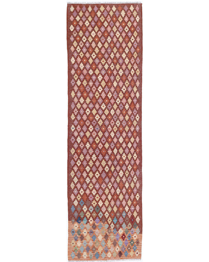 Maimana Kilim 2' 8" X 9' 9" Hand Knotted Wool Kilim 2' 8" X 9' 9" (81 X 297) / Multi / Wool