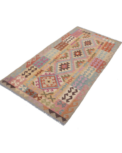 Maimana Kilim 3' 3" X 6' 3" Hand Knotted Wool Kilim 3' 3" X 6' 3" (99 X 191) / Multi / Wool