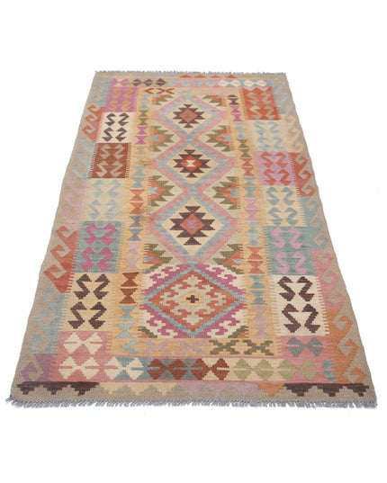 Maimana Kilim 3' 3" X 6' 3" Hand Knotted Wool Kilim 3' 3" X 6' 3" (99 X 191) / Multi / Wool