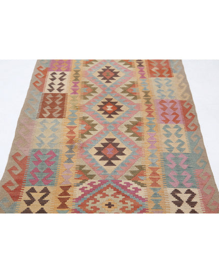 Maimana Kilim 3' 3" X 6' 3" Hand Knotted Wool Kilim 3' 3" X 6' 3" (99 X 191) / Multi / Wool