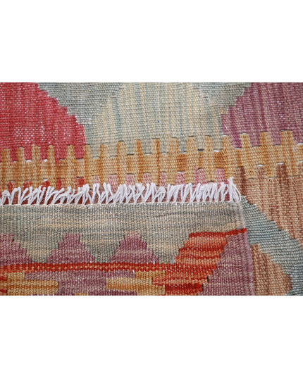 Maimana Kilim 3' 11" X 5' 9" Hand Knotted Wool Kilim 3' 11" X 5' 9" (119 X 175) / Multi / Wool