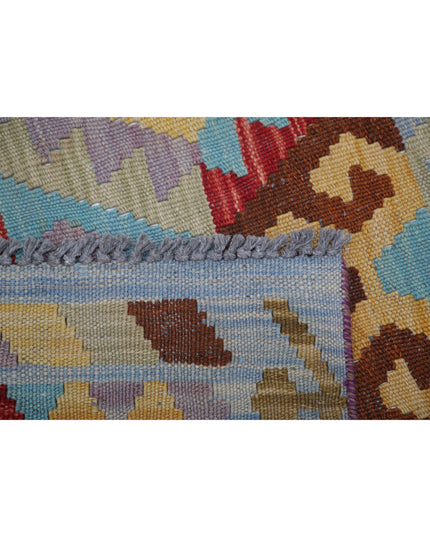 Maimana Kilim 3' 10" X 6' 0" Hand Knotted Wool Kilim 3' 10" X 6' 0" (117 X 183) / Multi / Wool
