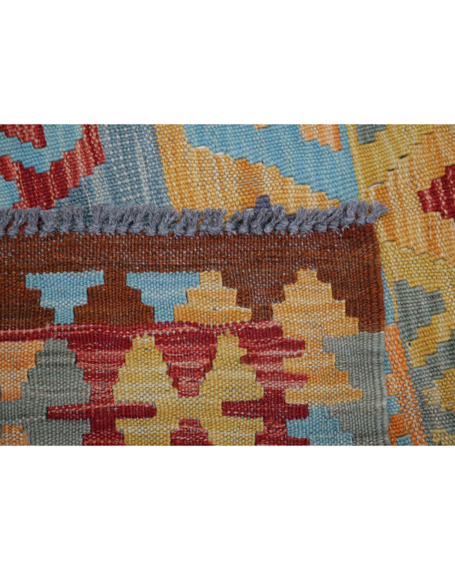 Maimana Kilim 3' 8" X 5' 8" Hand Knotted Wool Kilim 3' 8" X 5' 8" (112 X 173) / Multi / Wool