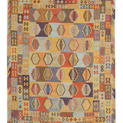 Maimana Kilim 9' 10" X 12' 7" Hand Woven Wool Kilim 9' 10" X 12' 7" (300 X 383) / Multi / Wool
