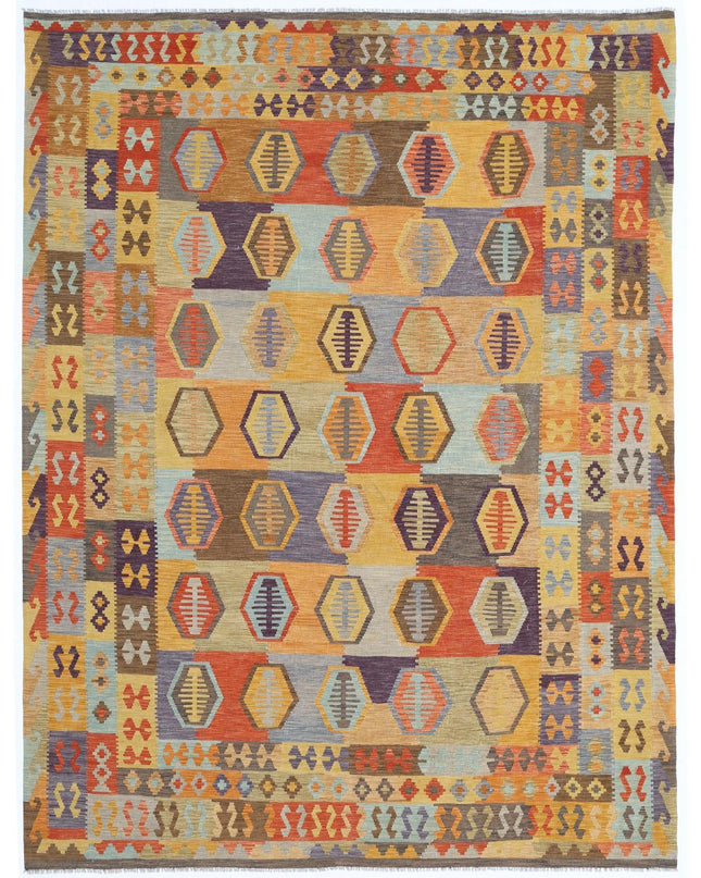 Maimana Kilim 9' 10" X 12' 7" Hand Woven Wool Kilim 9' 10" X 12' 7" (300 X 383) / Multi / Wool
