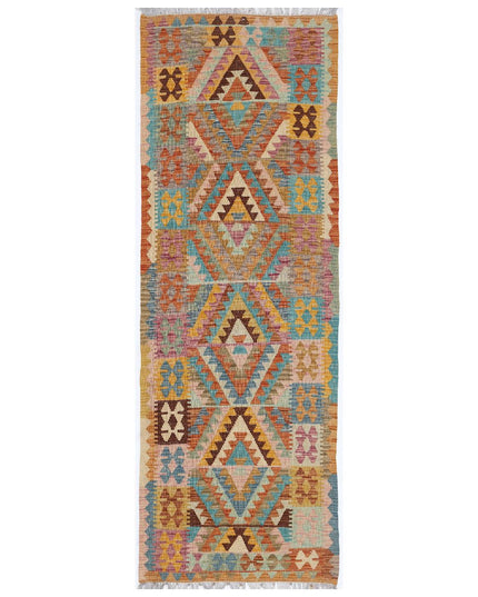 Maimana Kilim 2' 10" X 7' 11" Hand Woven Wool Kilim 2' 10" X 7' 11" (86 X 241) / Multi / Wool