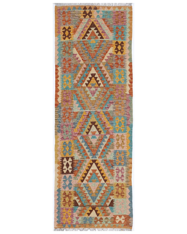 Maimana Kilim 2' 10" X 7' 11" Hand Woven Wool Kilim 2' 10" X 7' 11" (86 X 241) / Multi / Wool