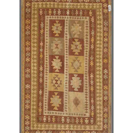 Maimana Kilim 4' 10" X 8' 5" Hand Woven Wool Kilim 4' 10" X 8' 5" (147 X 257) / Multi / Wool