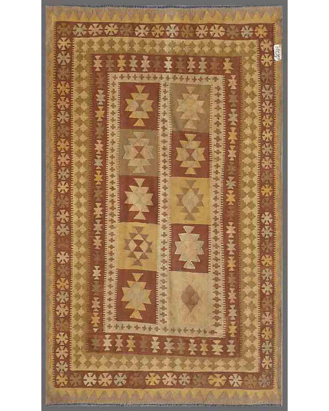 Maimana Kilim 4' 10" X 8' 5" Hand Woven Wool Kilim 4' 10" X 8' 5" (147 X 257) / Multi / Wool