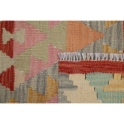 Maimana Kilim 5' 0" X 6' 3" Wool Hand-Woven Kilim 5' 0" X 6' 3" (152 X 191) / Multi / Multi