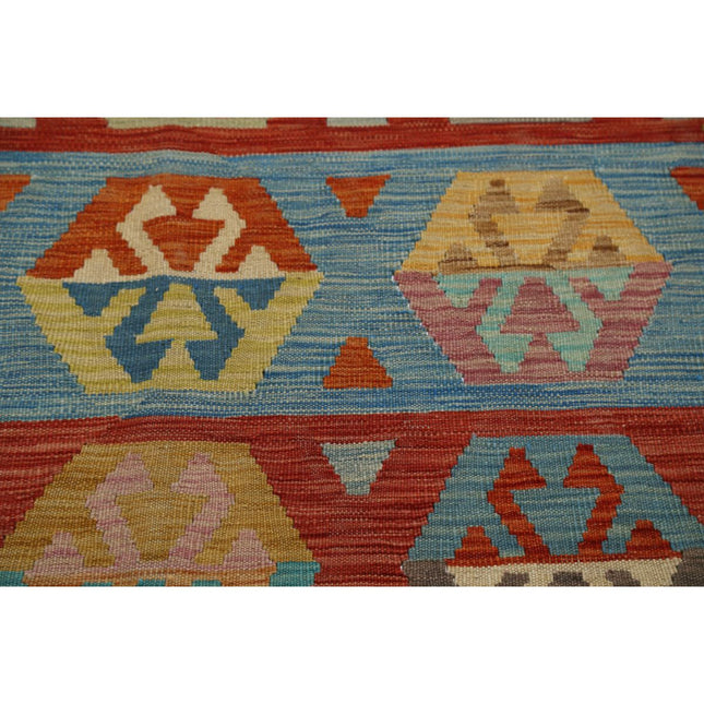 Maimana Kilim 6' 6" X 9' 10" Wool Hand-Woven Kilim 6' 6" X 9' 10" (198 X 300) / Multi / Multi