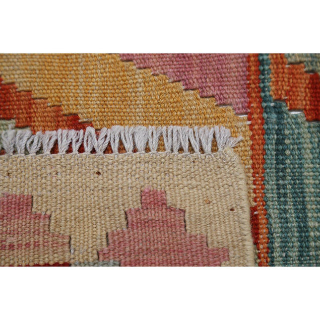 Maimana Kilim 5' 9" X 7' 8" Wool Hand-Woven Kilim 5' 9" X 7' 8" (175 X 234) / Multi / Multi