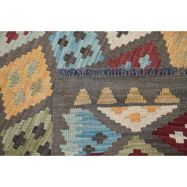 Maimana Kilim 5' 7" X 8' 0" Wool Hand-Woven Kilim 5' 7" X 8' 0" (170 X 244) / Multi / Multi