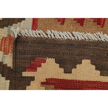 Maimana Kilim 8' 0" X 9' 6" Wool Hand-Woven Kilim 8' 0" X 9' 6" (244 X 290) / Multi / Multi