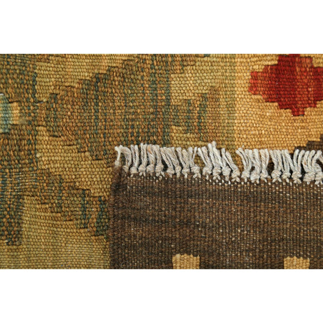 Maimana Kilim 8' 0" X 9' 6" Wool Hand-Woven Kilim 8' 0" X 9' 6" (244 X 290) / Multi / Multi