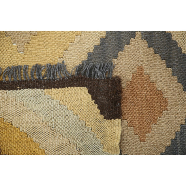 Maimana Kilim 6' 7" X 9' 7" Wool Hand-Woven Kilim 6' 7" X 9' 7" (201 X 292) / Multi / Multi