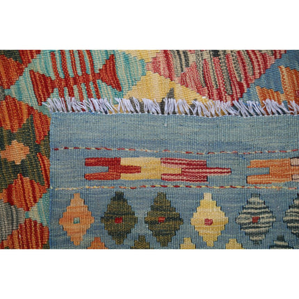 Maimana Kilim 5' 5" X 8' 4" Wool Hand-Woven Kilim 5' 5" X 8' 4" (165 X 254) / Multi / Multi