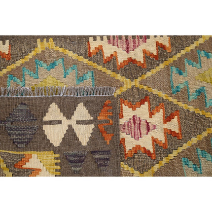 Maimana Kilim 2' 6" X 9' 5" Wool Hand-Woven Kilim 2' 6" X 9' 5" (76 X 287) / Multi / Multi