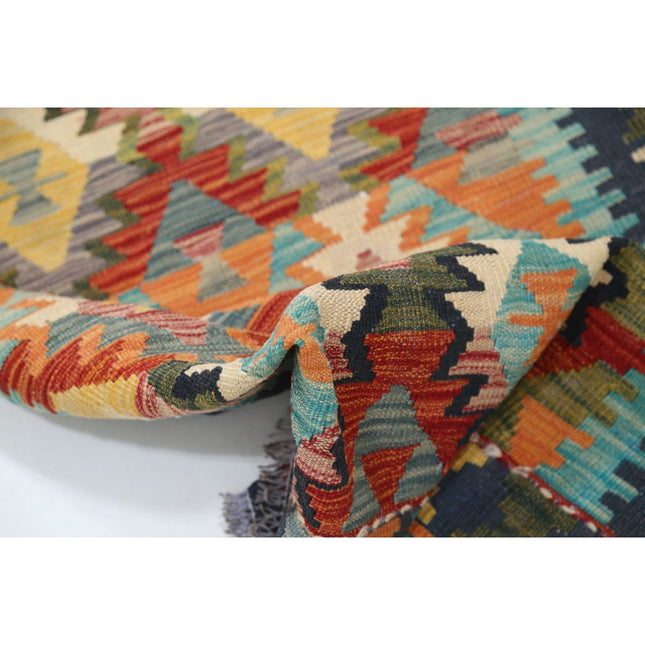 Maimana Kilim 2' 9" X 10' 2" Wool Hand-Woven Kilim 2' 9" X 10' 2" (84 X 310) / Multi / Multi