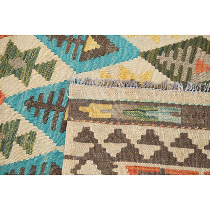 Maimana Kilim 3' 10" X 6' 2" Wool Hand-Woven Kilim 3' 10" X 6' 2" (117 X 188) / Multi / Multi