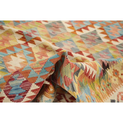 Maimana Kilim 5' 0" X 6' 7" Wool Hand-Woven Kilim 5' 0" X 6' 7" (152 X 201) / Multi / Multi