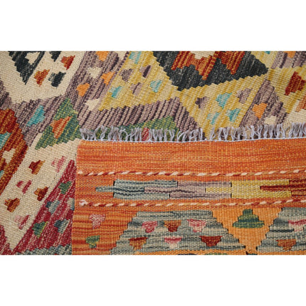 Maimana Kilim 4' 7" X 6' 8" Wool Hand-Woven Kilim 4' 7" X 6' 8" (140 X 203) / Multi / Multi