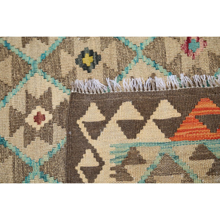 Maimana Kilim 4' 9" X 6' 8" Wool Hand-Woven Kilim 4' 9" X 6' 8" (145 X 203) / Multi / Multi