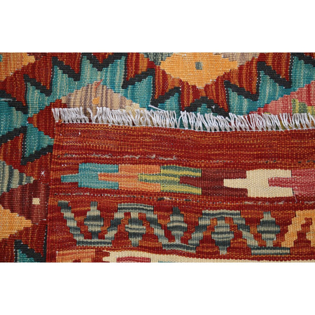 Maimana Kilim 4' 9" X 6' 3" Wool Hand-Woven Kilim 4' 9" X 6' 3" (145 X 191) / Multi / Multi