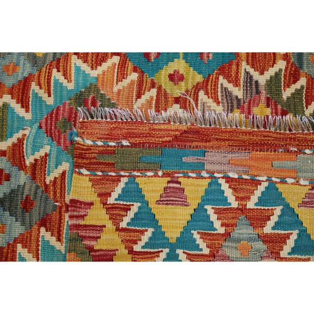 Maimana Kilim 5' 7" X 8' 0" Wool Hand-Woven Kilim 5' 7" X 8' 0" (170 X 244) / Multi / Multi