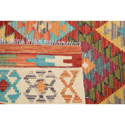 Maimana Kilim 5' 4" X 8' 0" Wool Hand-Woven Kilim 5' 4" X 8' 0" (163 X 244) / Multi / Multi