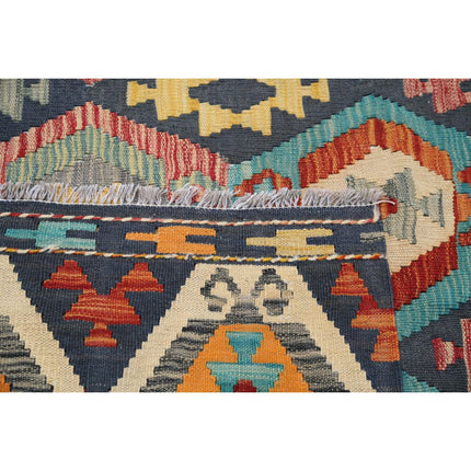 Maimana Kilim 9' 11" X 15' 11" Wool Hand-Woven Kilim 9' 11" X 15' 11" (302 X 485) / Multi / Multi