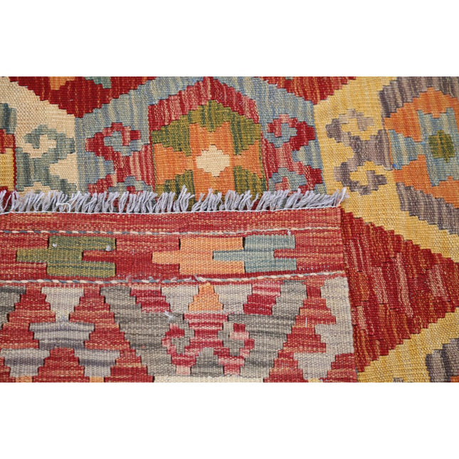 Maimana Kilim 10' 0" X 13' 1" Wool Hand-Woven Kilim 10' 0" X 13' 1" (305 X 399) / Multi / Multi