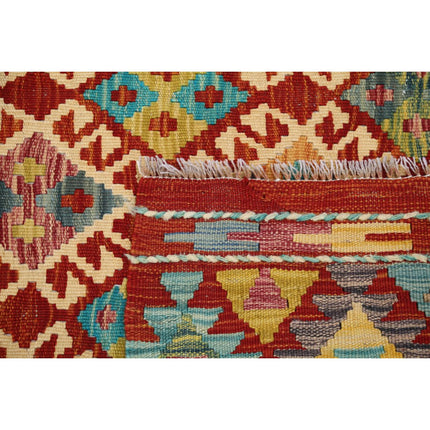 Maimana Kilim 5' 0" X 6' 9" Wool Hand-Woven Kilim 5' 0" X 6' 9" (152 X 206) / Multi / Multi