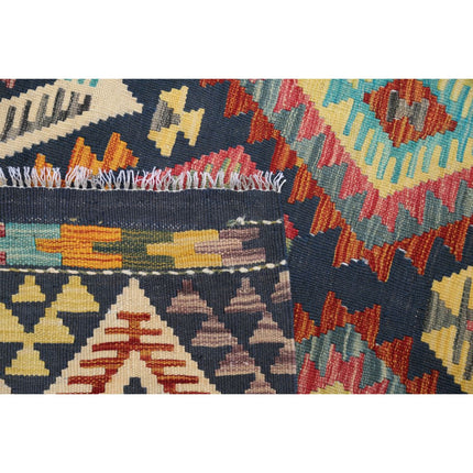 Maimana Kilim 3' 11" X 5' 8" Wool Hand-Woven Kilim 3' 11" X 5' 8" (119 X 173) / Multi / Multi