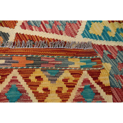 Maimana Kilim 4' 1" X 5' 10" Wool Hand-Woven Kilim 4' 1" X 5' 10" (124 X 178) / Multi / Multi