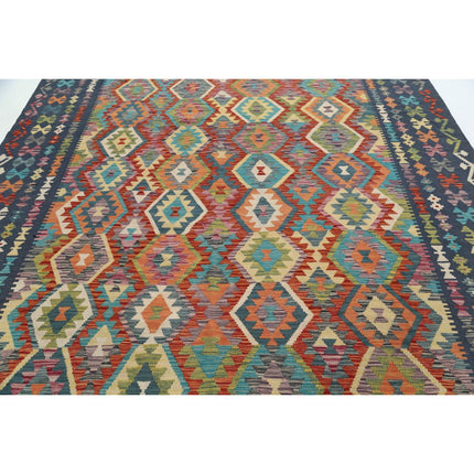 Maimana Kilim 8' 2" X 11' 0" Wool Hand-Woven Kilim 8' 2" X 11' 0" (249 X 335) / Multi / Multi