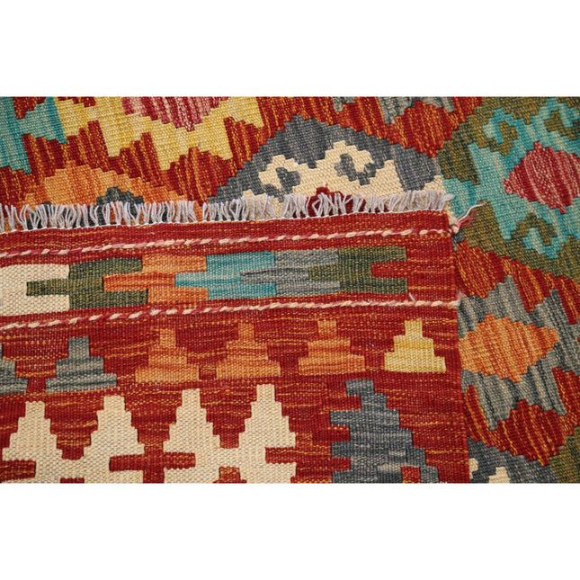 Maimana Kilim 8' 4" X 11' 5" Wool Hand-Woven Kilim 8' 4" X 11' 5" (254 X 348) / Multi / Multi