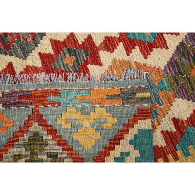 Maimana Kilim 6' 9" X 10' 0" Wool Hand-Woven Kilim 6' 9" X 10' 0" (206 X 305) / Multi / Multi