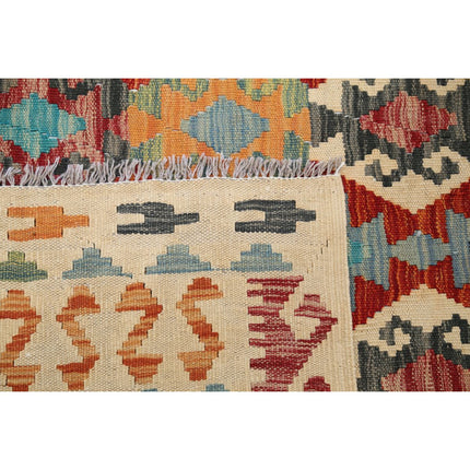 Maimana Kilim 6' 5" X 9' 10" Wool Hand-Woven Kilim 6' 5" X 9' 10" (196 X 300) / Multi / Multi