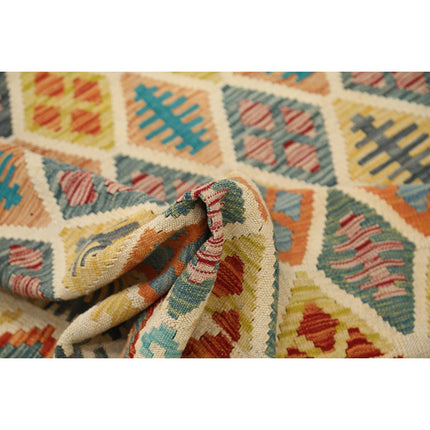 Maimana Kilim 6' 8" X 9' 10" Wool Hand-Woven Kilim 6' 8" X 9' 10" (203 X 300) / Multi / Multi