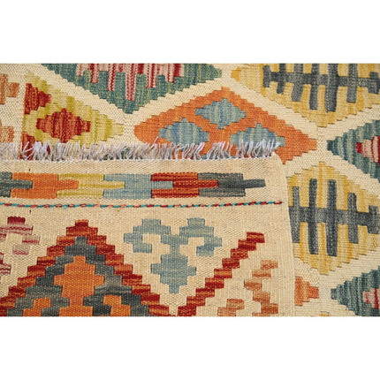 Maimana Kilim 6' 8" X 9' 10" Wool Hand-Woven Kilim 6' 8" X 9' 10" (203 X 300) / Multi / Multi