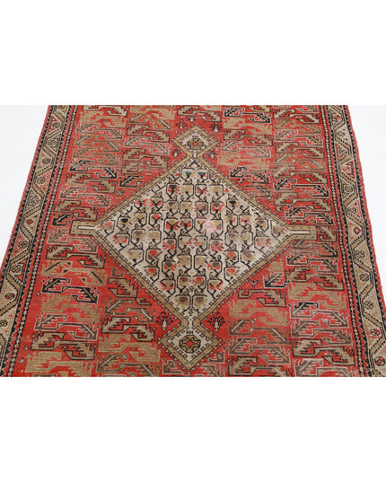 Malayer 3' 9" X 5' 7" Hand Knotted Wool Rug 3' 9" X 5' 7" (114 X 170) / Rust / Wool