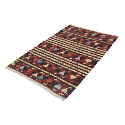 Maliki Kilim 3' 3" X 5' 0" Wool Hand-Woven Kilim 3' 3" X 5' 0" (99 X 152) / Multi / Multi