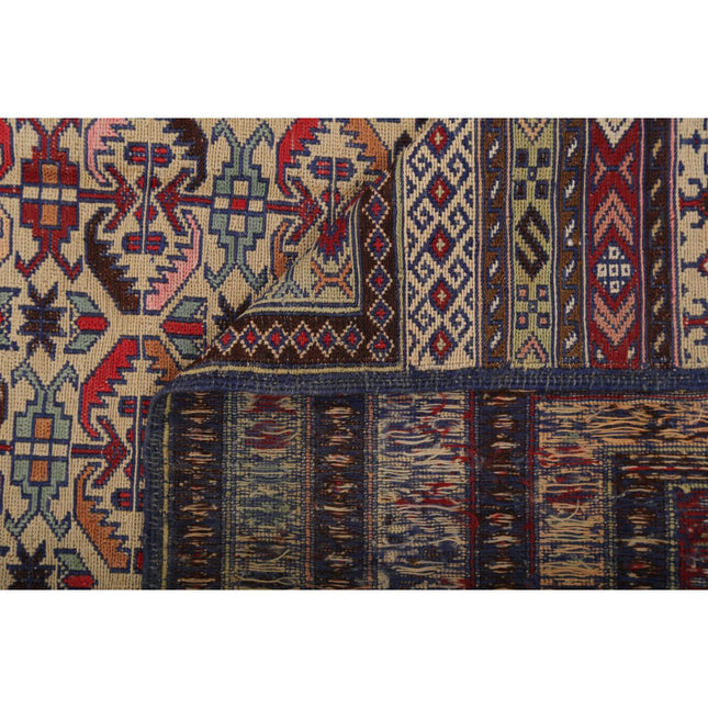 Maliki Kilim 4' 2" X 6' 2" Wool Hand-Woven Kilim 4' 2" X 6' 2" (127 X 188) / Multi / Multi