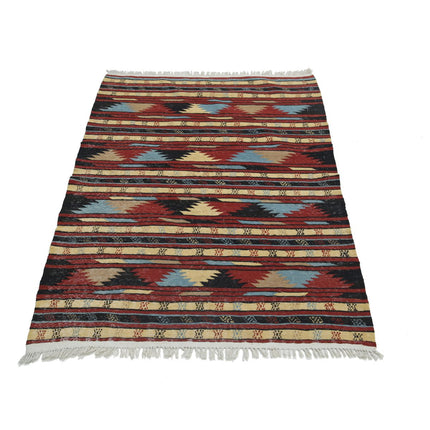 Maliki Kilim 3' 1" X 4' 6" Wool Hand-Woven Kilim 3' 1" X 4' 6" (94 X 137) / Multi / Multi