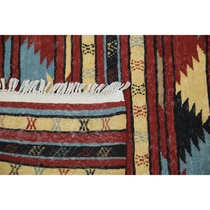 Maliki Kilim 3' 1" X 4' 6" Wool Hand-Woven Kilim 3' 1" X 4' 6" (94 X 137) / Multi / Multi