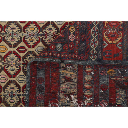 Maliki Kilim 4' 0" X 5' 9" Wool Hand-Woven Kilim 4' 0" X 5' 9" (122 X 175) / Multi / Multi