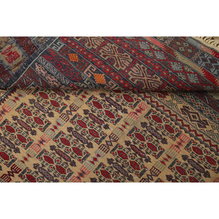 Maliki Kilim 2' 8" X 4' 5" Wool Hand-Woven Kilim 2' 8" X 4' 5" (81 X 135) / Multi / Multi